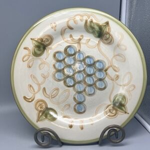 Louisville Stoneware Dinner Plate Harvest Green Band Made in KY USA‎